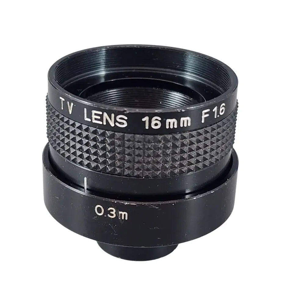 TV Lens CCTV 16mm F1.6 1:1.6 Unbranded